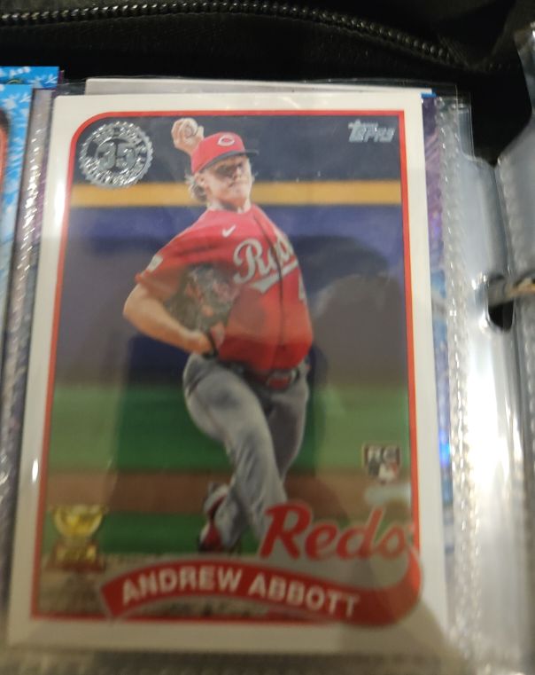 2024 Topps Series 1 1989 #89B-96 Andrew Abbott RC Cincinnati Reds — front