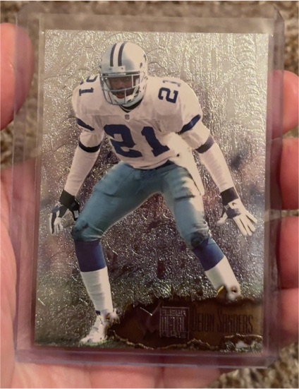 1996 Fleer Metal #32 Deion Sanders — front