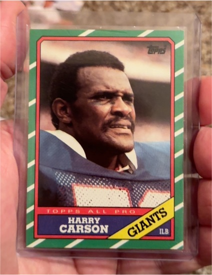 1986 Topps #152 Harry Carson — front