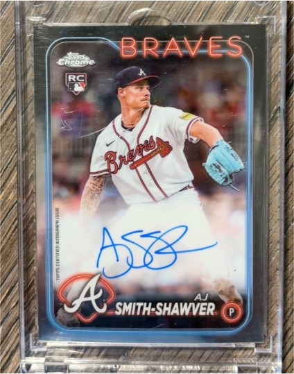 2024 Topps Chrome Rookie Autographs #RA-AJS AJ Smith-Shawver — front