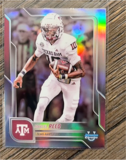 2025 Bowman University Chrome #133 Marcel Reed — front
