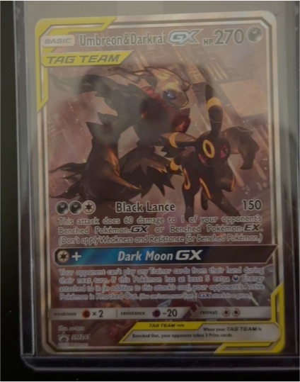2020 Pokémon Sun & Moon Promo #SM241 Umbreon & Darkrai GX — front