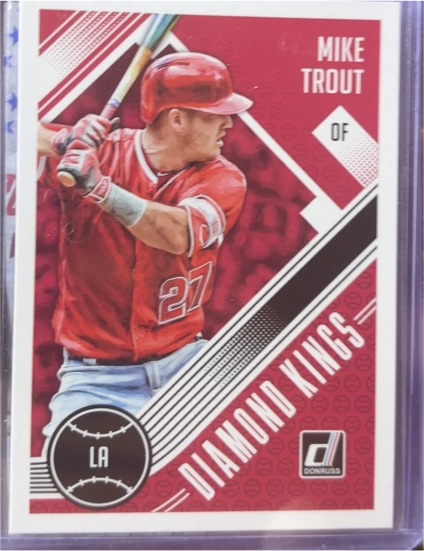 2018 Donruss Diamond Kings #13 Mike Trout — front