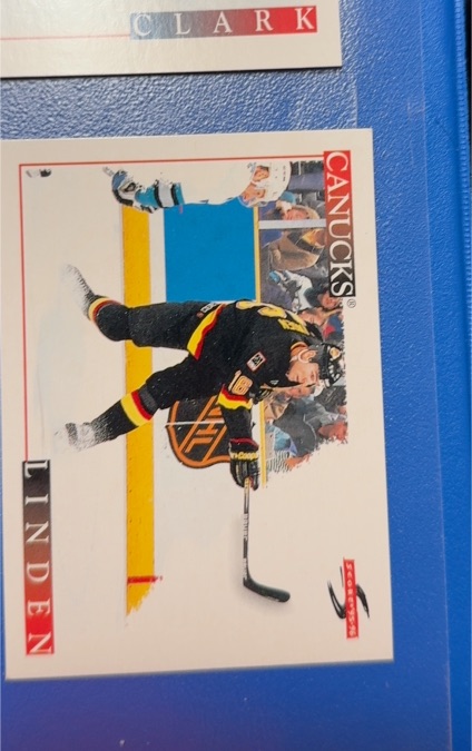 1995-96 Score #208 Trevor Linden — front