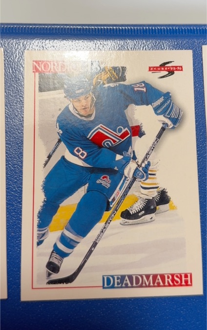 1995-96 Score #168 Adam Deadmarsh — front