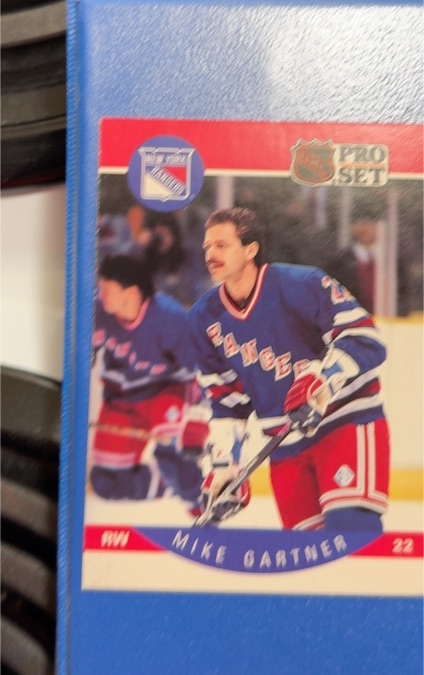 1990 Pro Set #196 Mike Gartner — front