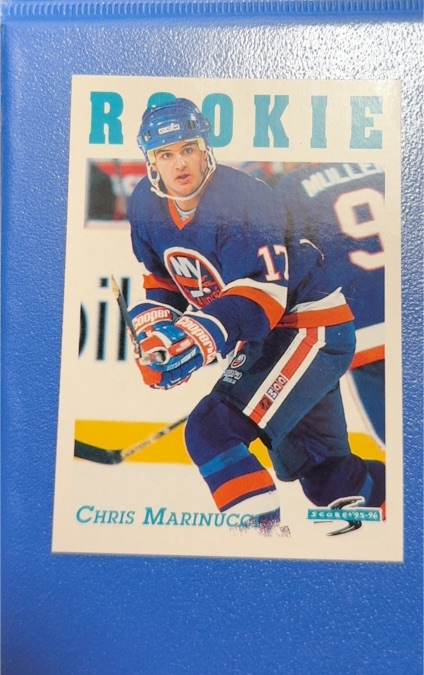 1995-96 Score #309 Chris Marinucci Rookie New York Islanders — front