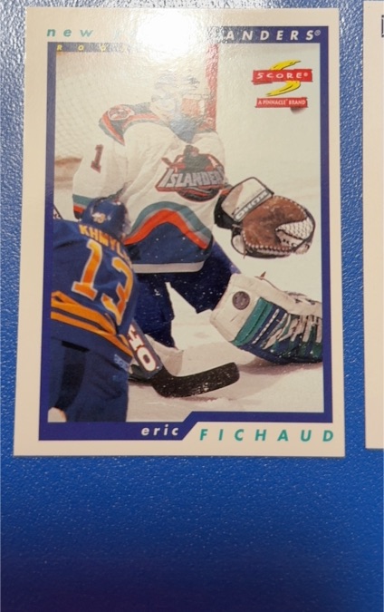 1996-97 Score #256 Eric Fichaud — front