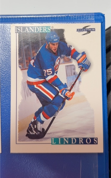 1995-96 Score #14 Brett Lindros — front