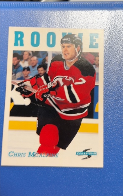 1995-96 Score #293 Chris McAlpine Rookie New Jersey Devils — front