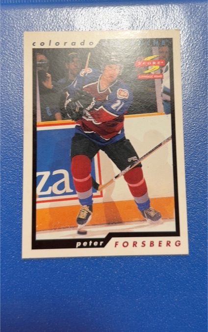 1996-97 Score #99 Peter Forsberg — front