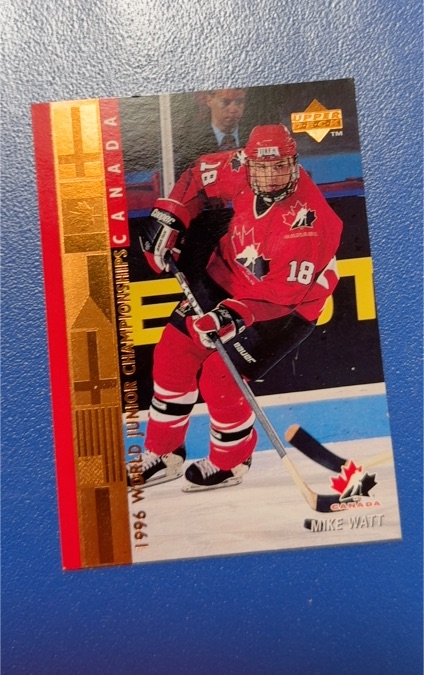 1995-96 Upper Deck World Junior Champions #536 Mike Watt — front