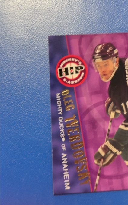 1995-96 Skybox Hockey's Hip #Oleg Tverdovsky Mighty Ducks of Anaheim — front