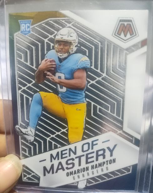2025 Panini Mosaic #16 Omarion Hampton Men of Mastery — front