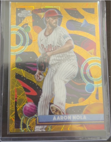 2025 Topps Cosmic Chrome #111 Aaron Nola — front