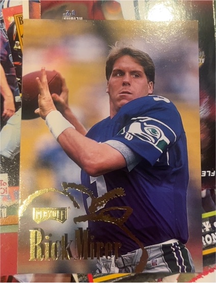 1995 Playoff Back to School #NNO4 Rick Mirer — front