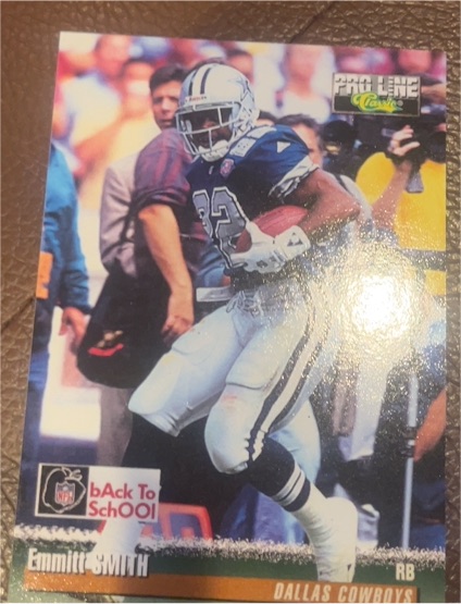 1995 Pro Line Classic Back to School #BTS1 Emmitt Smith — front
