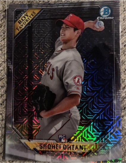 2018 Bowman Chrome #ROYF-SO Shohei Ohtani ROY Favorites Mojo Refractor Rookie — front