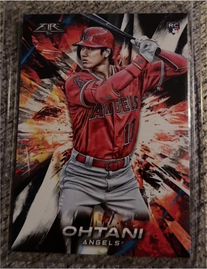 2018 Topps Fire #150 Shohei Ohtani — front