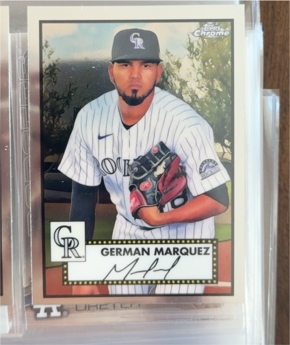 2021 Topps Chrome Platinum Anniversary #387 German Marquez — front