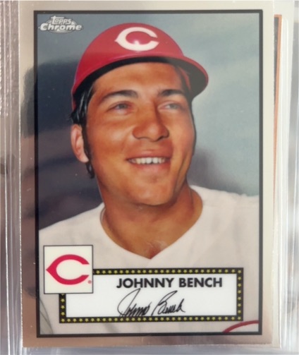 2021 Topps Chrome Platinum Anniversary #502 Johnny Bench — front