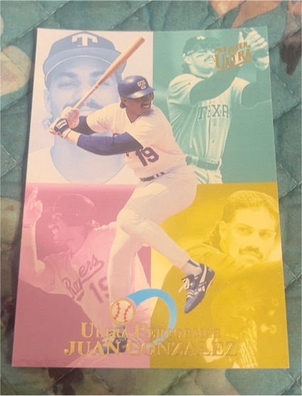1993 Fleer Ultra Performer #2 Juan Gonzalez — front