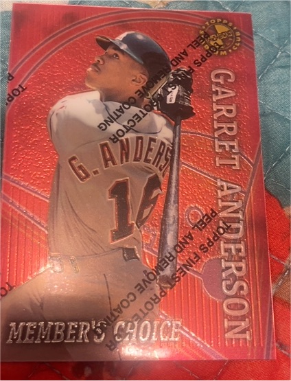 1996 Topps Stadium Club Members Only #49 Garret Anderson — front