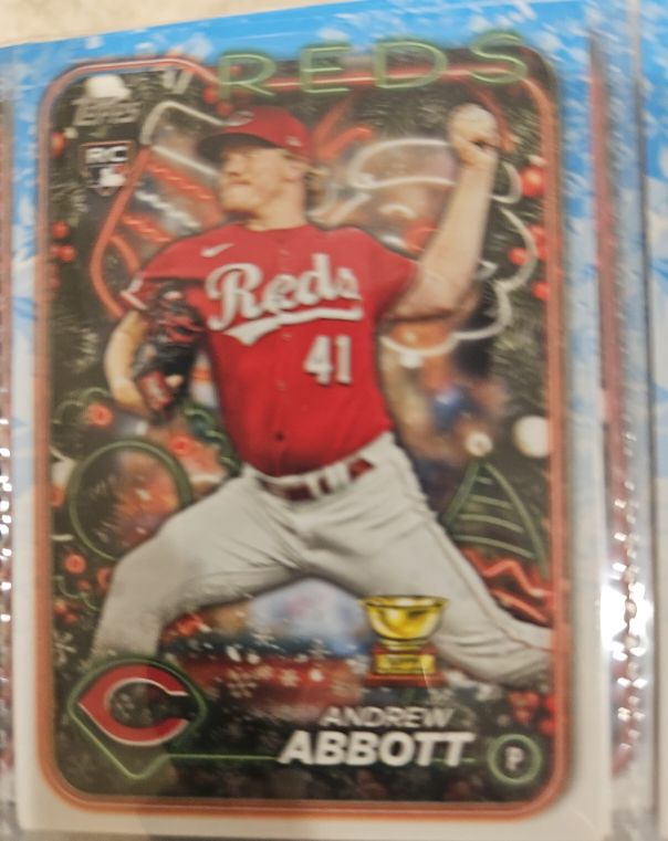 2024 Topps Holiday #H82 Andrew Abbott — front