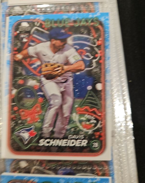 2024 Topps Holiday #H132 Davis Schneider — front
