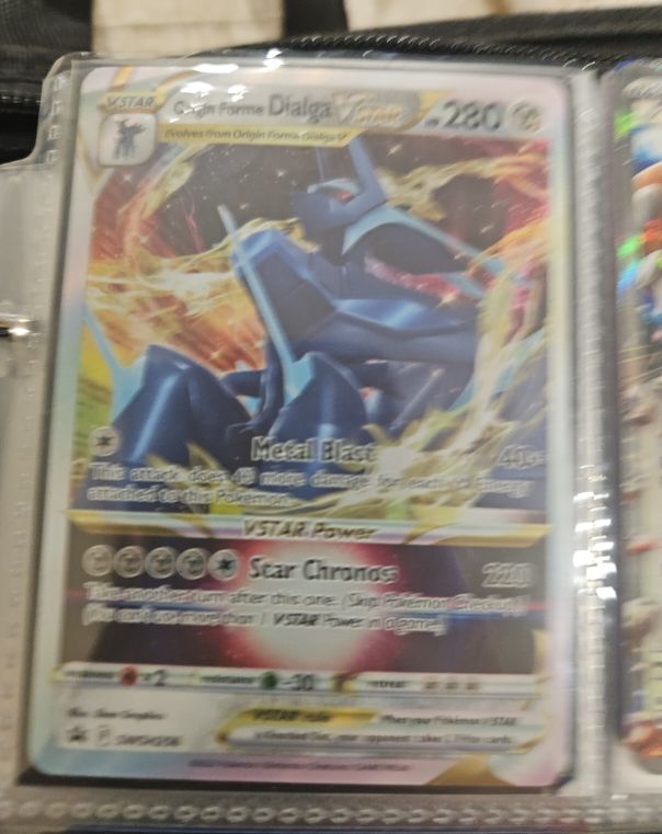 2022 Pokemon Sword & Shield Promo Origin Forme Dialga VStar #256 — front