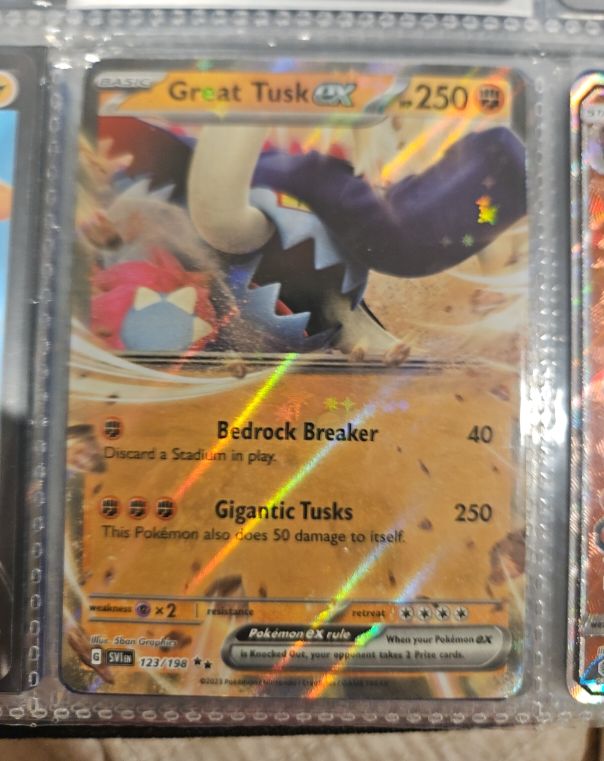 2023 Pokémon Scarlet & Violet #123 Great Tusk ex — front