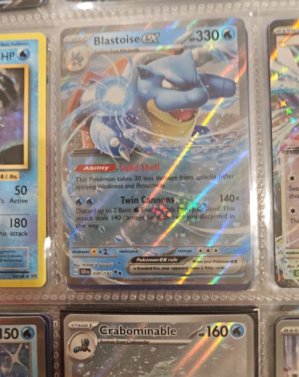 2023 Pokémon TCG Scarlet & Violet Stellar Crown #030 Blastoise EX — front