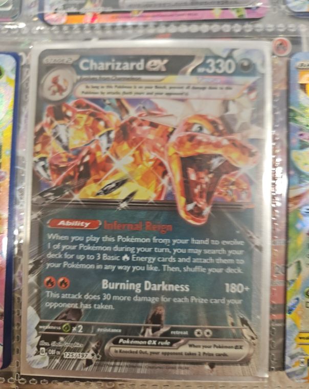 2024 Pokémon Charizard ex 125/197 Obsidian Flames — front