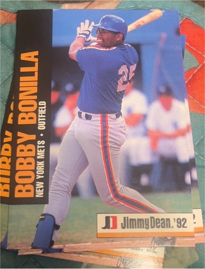 1992 Jimmy Dean #16 Bobby Bonilla — front