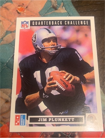 1991 Upper Deck Quarterback Challenge #41 Jim Plunkett — front
