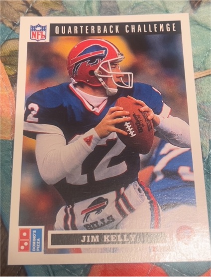 1991 Upper Deck Domino's Pizza Quarterback Challenge #2 Jim Kelly — front