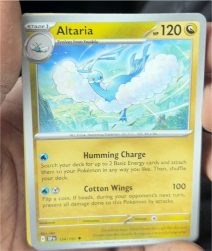 2024 Pokémon SV08: Surging Sparks #134 Altaria — front