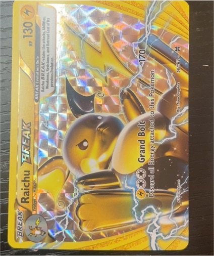 2015 Pokémon XY BREAKthrough #50 Raichu BREAK — front