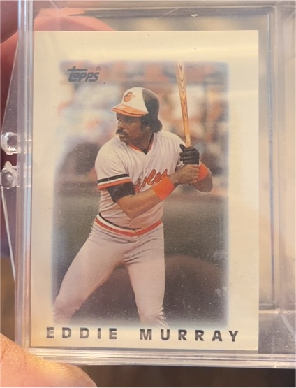 1986 Topps Mini League Leaders #1 Eddie Murray — front