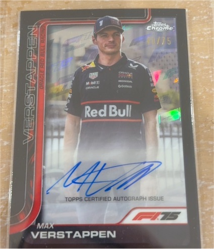 2025 Topps Chrome Formula 1 #F1.75 Max Verstappen — front