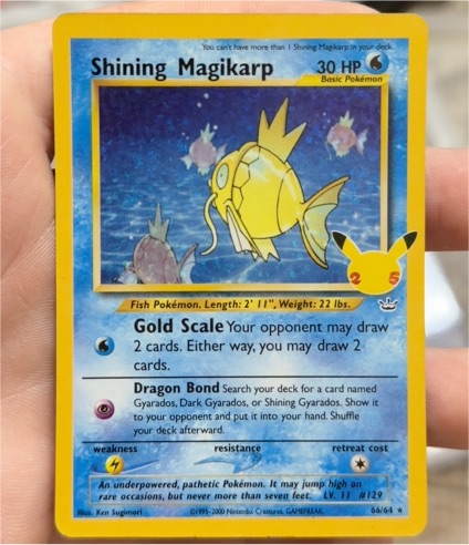2000 Neo Revelation #66 Shining Magikarp — front