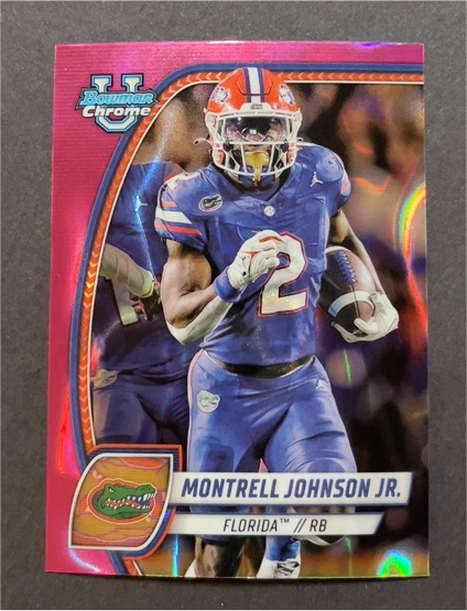 2024 Bowman Chrome University #133 Montrell Johnson Jr. — front
