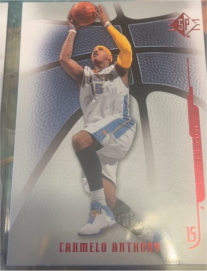 2008-09 SP Authentic #62 Carmelo Anthony — front