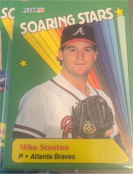 1990 Fleer Soaring Stars #2 Mike Stanton — front
