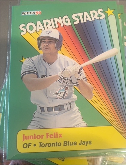 1990 Fleer Soaring Stars #9 Junior Felix — front