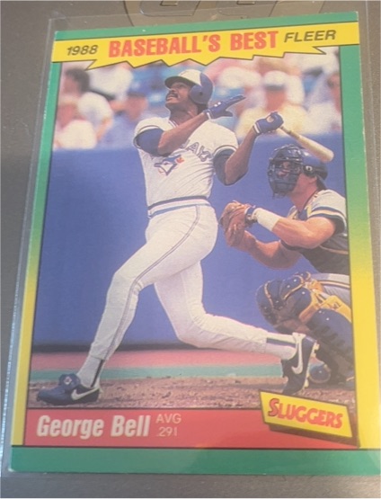 1988 Fleer Baseball's Best Sluggers Pitchers #1 George Bell — front