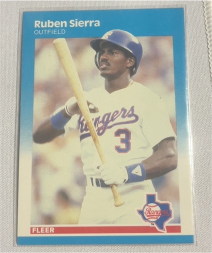 1987 Fleer #138 Ruben Sierra — front