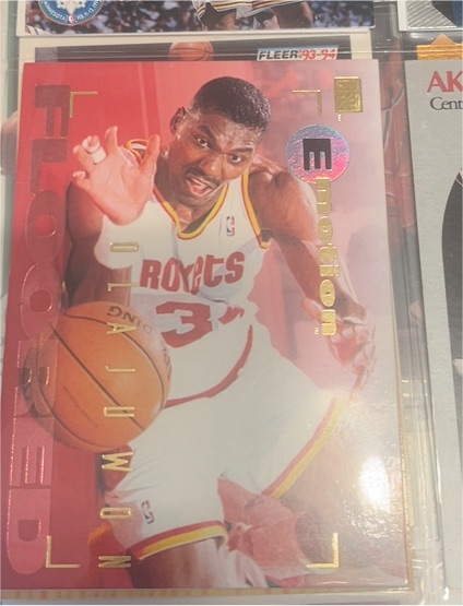 1994-95 Skybox Emotion #38 Hakeem Olajuwon — front