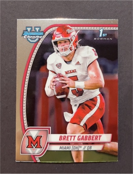2024 Bowman Chrome University #27 Brett Gabbert — front
