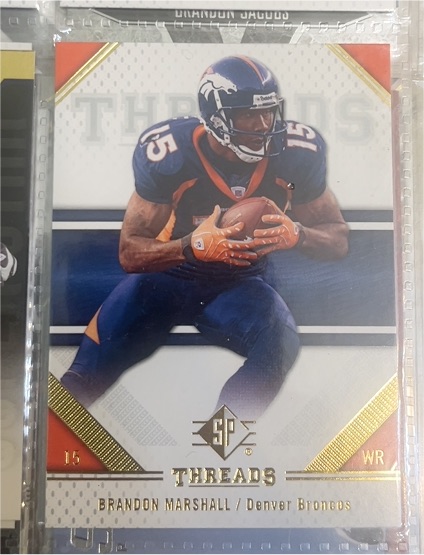2009 Upper Deck SP Threads #15 Brandon Marshall — front